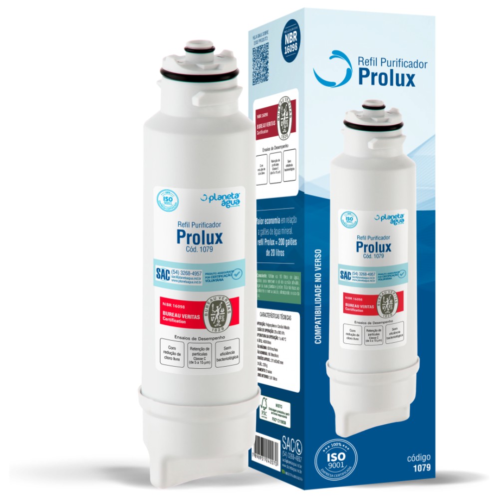 Refil Filtro Prolux para Purificador de Água Electrolux