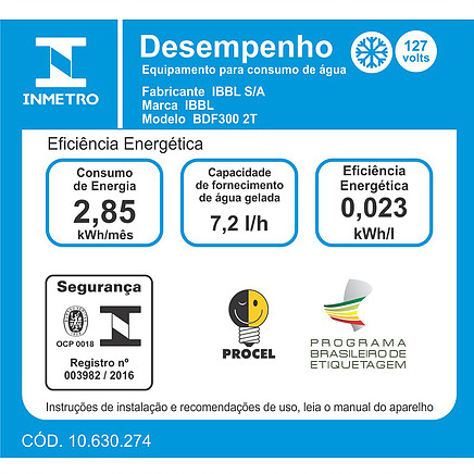 Bebedouro IBBL com Compressor PDF300 desepmenho