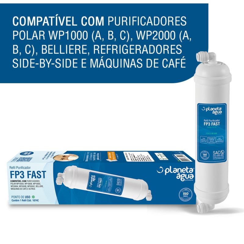 Refil de Filtro FP3 Fast Polar em Salvador compatibilidade