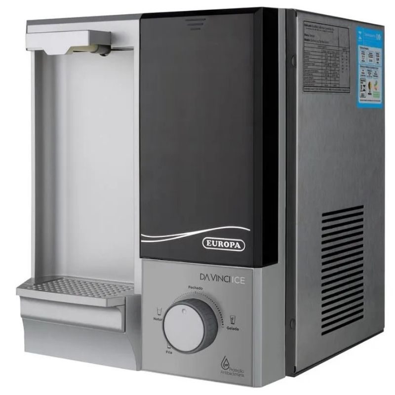 Purificador Europa Da Vinci Ice Inox (3) Purificador Europa Da Vinci Ice Inox
