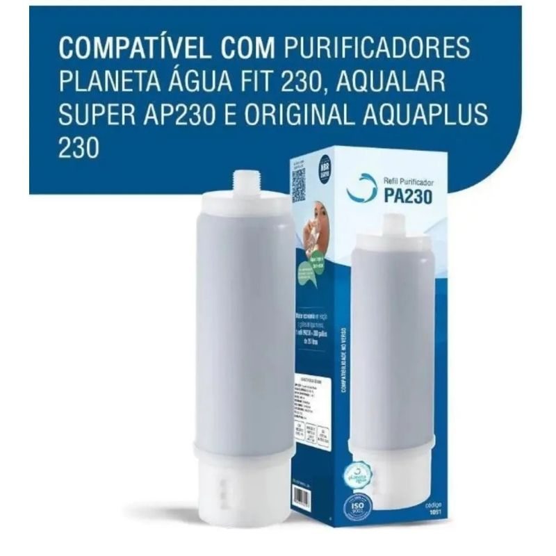 Refil PA 230 Planeta Água Para Purificador De Água